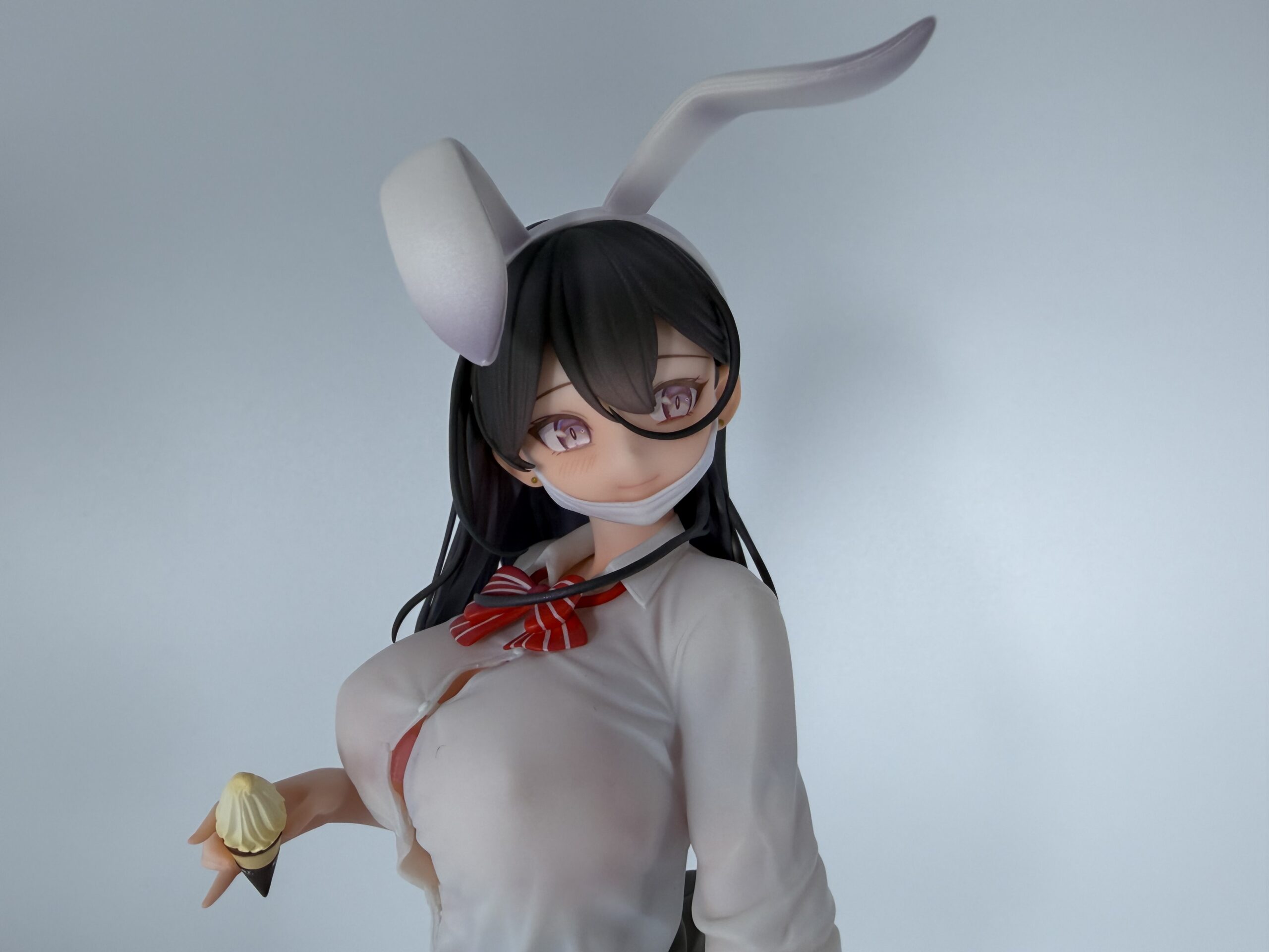 ポップキュン 西連寺真希フィギュアのバニー耳とマスク顔