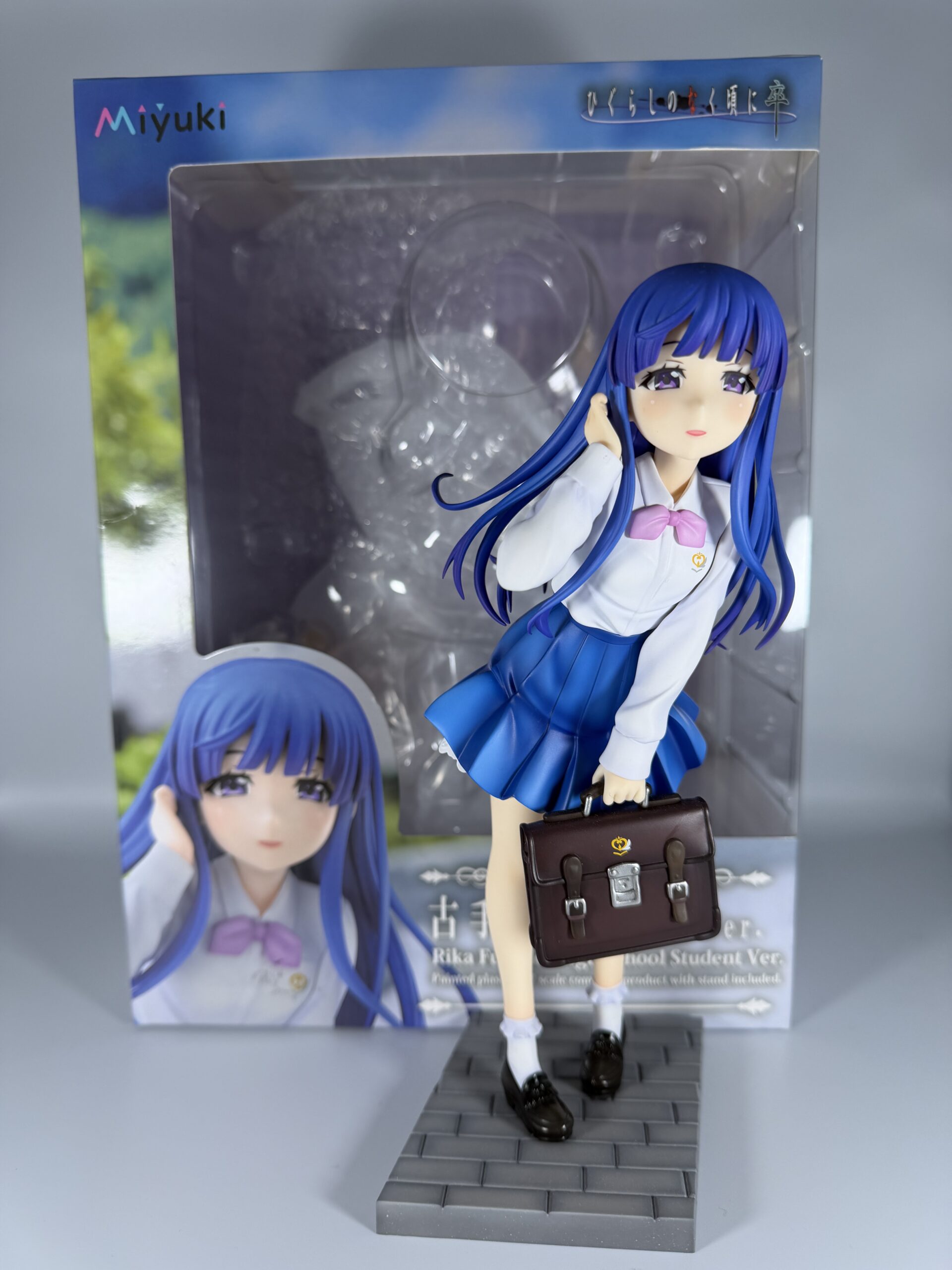 Miyuki 古手梨花 高校生verフィギュアの本体と外箱