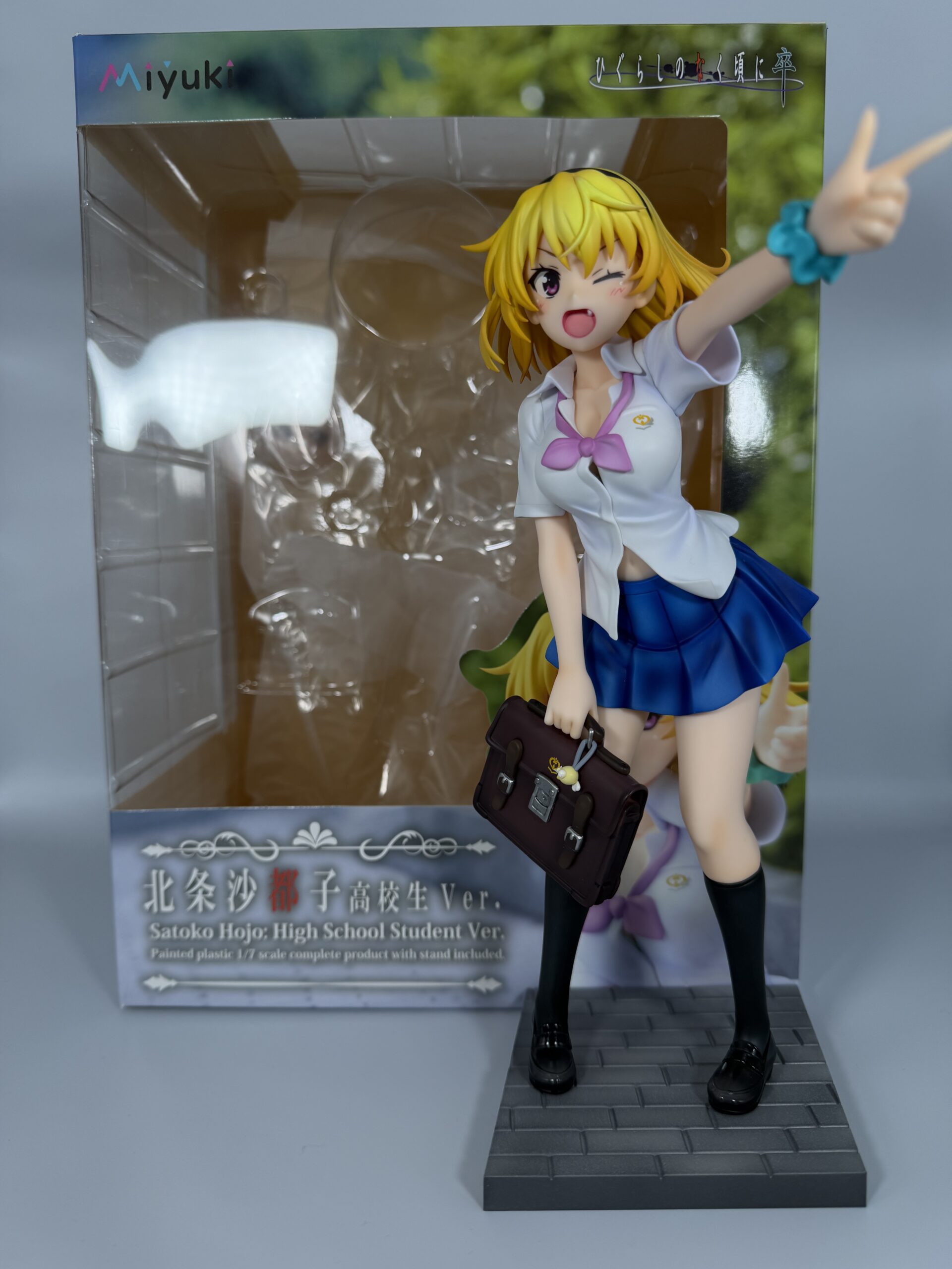 Miyuki 北条沙都子 高校生verフィギュアの本体と外箱